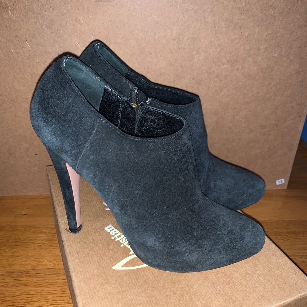 Prada Suede Booties with hidden platform sz 35